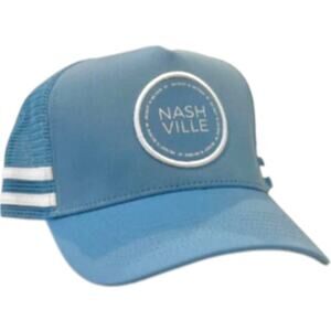 FWD Clothing Unisex Nashville Coordinates Stripe Trucker Hat Blue
